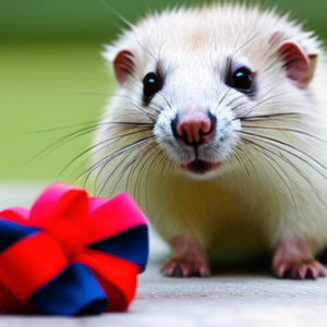 Ferret With Toy